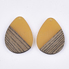 Resin & Walnut Wood Pendants RESI-S358-95G-2