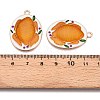 Thanksgiving Day Theme Alloy Enamel Pendants ENAM-T020-52F-01-3