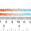 Gradient Color Baking Paint Glass Bead Strands LS-DGLA-A039-T6mm-A016-5