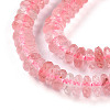 Cherry Quartz Glass Beads Strands G-T141-61-3