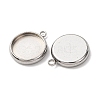 Non-Tarnish 304 Stainless Steel Pendant Cabochon Settings LS-X-STAS-K202-03E-P-1