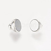 Brass Magnetic Clasps with Loops X-KK-H361-S-NR-5