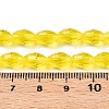 Transparent Glass Beads Strands EGLA-A037-T6x8mm-D07-4