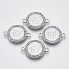 Alloy Enamel Links Connectors ENAM-TAC0003-01S-04W-1