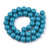 Opaque Solid Color Glass Beads Strands GLAA-T032-P6mm-13-2