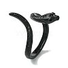 Alloy Snake Open Cuff Rings RJEW-K275-75EB-1