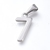 Non-Tarnish 304 Stainless Steel Pendants STAS-L210-05F-P-1