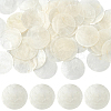 60Pcs Flat Round Capiz Shell Pendants SSHEL-SC0001-48-1