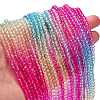 Transparent Painted Glass Beads Strands LS-DGLA-A034-T4mm-A14-2