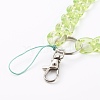 Acrylic Curb Chain Mobile Straps Sets HJEW-JM00452-4