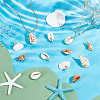 28Pcs 7 Styles Natural Mixed Shell Pendants PALLOY-HY00104-2