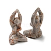 Natural Netstone Carved Healing Yoga Goddess Figurines DJEW-D012-06C-2