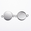 Tarnish Resistant 304 Stainless Steel Cabochon Connector Settings LS-X-STAS-P161-29-20mm-2
