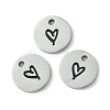 304 Stainless Steel Manual Polishing Charms STAS-C075-17P-3