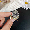 Mini Sequins Rose Alloy Claw Hair Clips PW-WG8F879-03-1