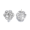 Alloy Stud Earring Findings PALLOY-N150-80P-1