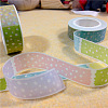 Polka Dot Pattern DIY Scrapbook Decorative Paper Tapes DIY-A002-KK1522-1