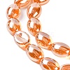 Electroplate Glass Beads Strands EGLA-B005-01A-PL01-3