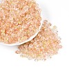 Baking Paint Transparent Glass Beads DGLA-T004-07H-3