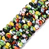 Handmade Millefiori Glass Rondelle Beads LA-N001-04B-2