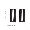 Simple Square Stainless Steel Hoop Earrings OA6686-2-7