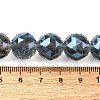 Transparent Electroplate Glass Beads Strands EGLA-N002-34E-F04-2