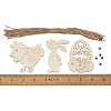 Wooden Cutouts Ornaments WOOD-TA0002-39-5