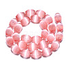 Dyed Natural Selenite Beads Strands G-T138-232H-2