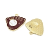 Alloy Enamel Pendants ENAM-V001-01H-G-2