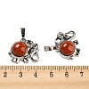 Natural Red Jasper Pendants G-P517-04P-03-3