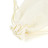 Polyester Imitation Burlap Packing Pouches Drawstring Bags ABAG-R005-9x12-13-3