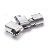 304 Stainless Steel Magnetic Clasps with Glue-in Ends STAS-E440-41P-3