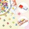 240Pcs 12 Colors Rainbow Iridescent Glass Cabochons DIY-CJ0003-10-3