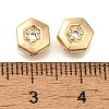 Brass Micro Pave Cubic Zirconia KK-Q001-05G-01-3