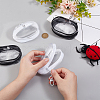 4Pcs 2 Colors Oval Transparent PVC Mini Cable Organizer Zipper Bags AJEW-PH0012-02-3