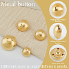40Pcs 3-Hole Brass Buttons BUTT-CY0001-18A-5