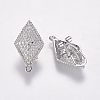 Alloy Stud Earring Findings PALLOY-F201-13-3