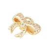 Rack Plating Brass Micro Pave Clear Cubic Zirconia Pendants LS-KK-Z060-06G-02-2
