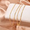 Brass Oval Link Chain Necklaces NJEW-H053-01A-G02-3