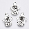 Tibetan Style Alloy Pendants TIBE-N010-37AS-RS-1