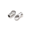 Tarnish Resistant 304 Stainless Steel Cord Ends STAS-N034-16-3