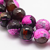 Natural Fire Crackle Agate Bead Strands G-K166-06F-10mm-01-4