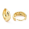 Rack Plating Brass Chunky Hoop Earrings for Women KK-E033-08G-02-2