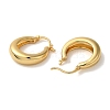 Rack Plating Brass Hoop Earrings for Women EJEW-L224-62G-2