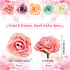 Gorgecraft 30Pcs 5 Colors Cloth Rose Flower DIY-GF0006-17-2