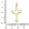 Easter Brass Micro Pave Clear Cubic Zirconia Pendants CU-CBA97F2-01A-G-3
