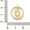 Brass Micro Pave Cubic Zirconia Pendants KK-G519-05G-01-3