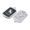 Alloy Twelve Constellations Series Big Pendants PALLOY-O107-01P-10-3