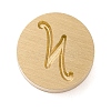 Golden Tone Brass Letter Stamps KK-R005-01N-1