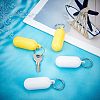  4Pcs 2 Colors ABS Plastic Floating Keychain KEYC-NB0001-14-2